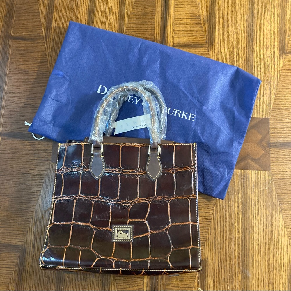 Crocodile Embossed Satchel NWT - Contemporary Classic